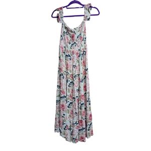 Hot Kiss Floral Tiered Maxi Dress